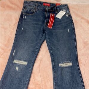 Guess Women Blue Distressed Jeans